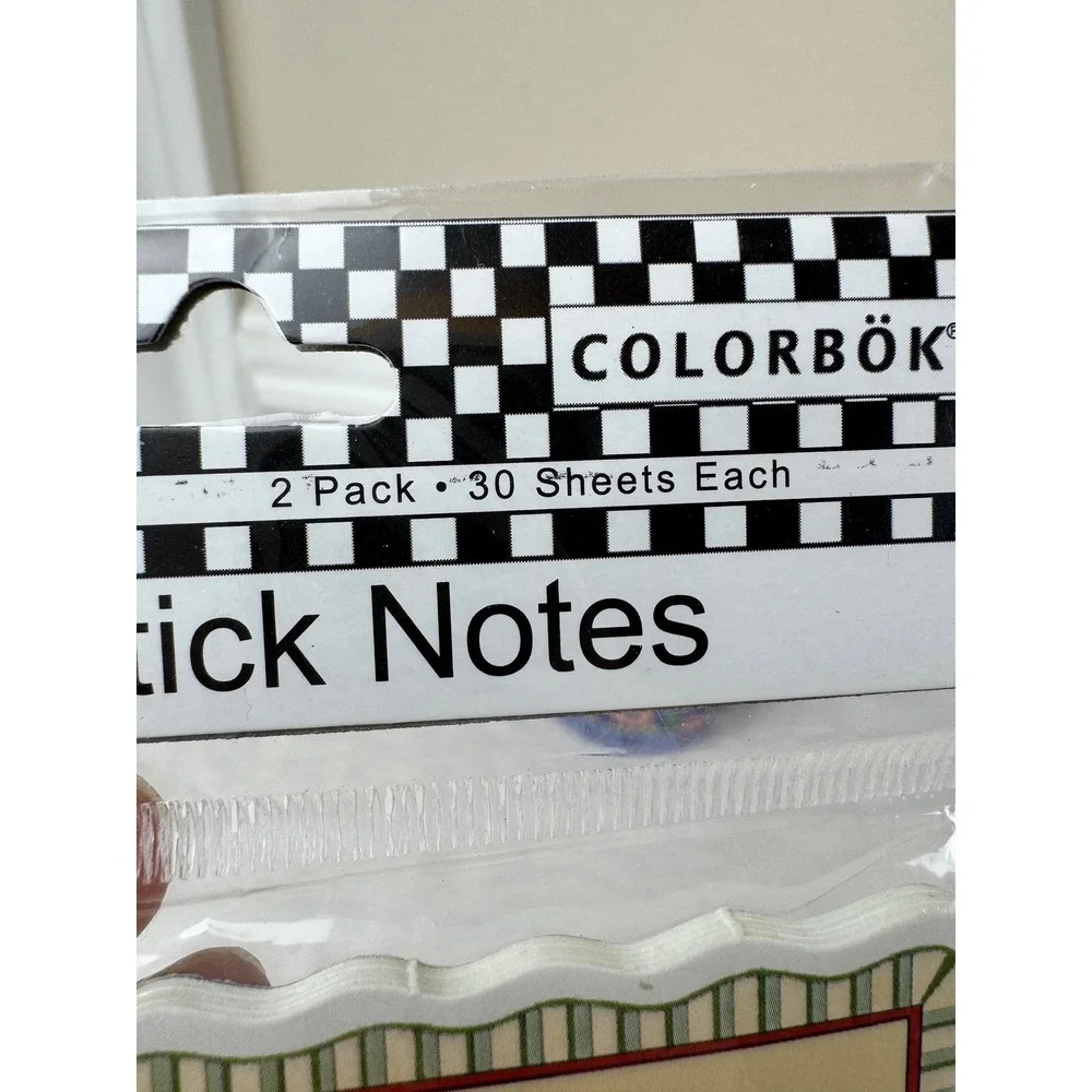 Mary Engelbreit Stationery Set Round Box and 2 Pack Self Stick Notes 2004